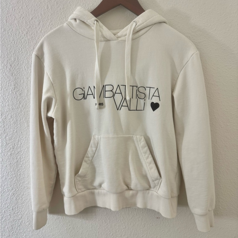 Giambattista Valli Cream Hoodie